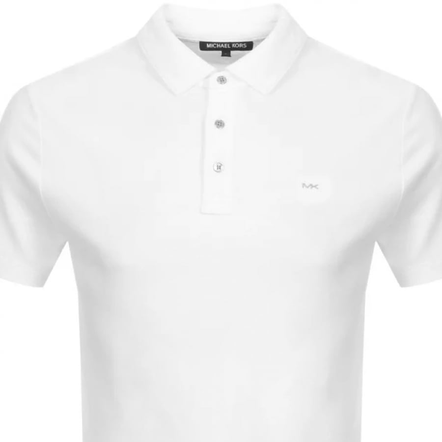 Alternative Image for ProductMichael Kors Sleek Polo T Shirt White2